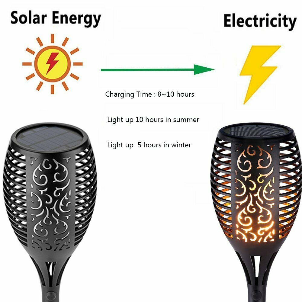 Outdoor Solar Flame Light Torch