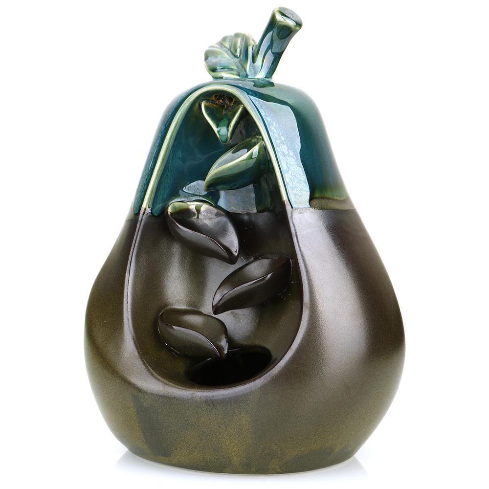 Cute Apple Pear Backflow Incense Burner