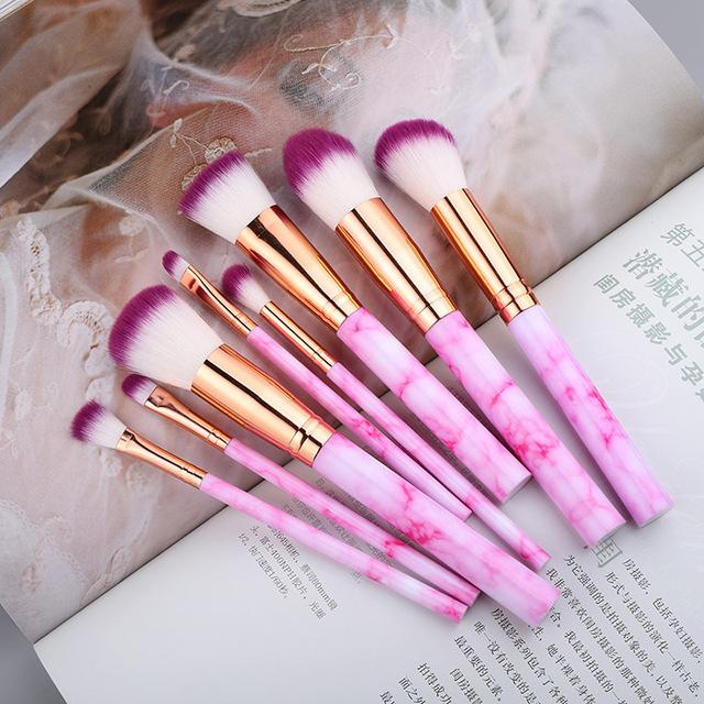Fotina - Marble Pattern Professional Make-Up Brushes