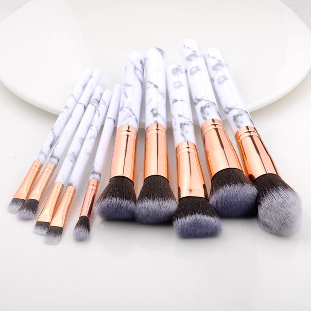 Fotina - Marble Pattern Professional Make-Up Brushes
