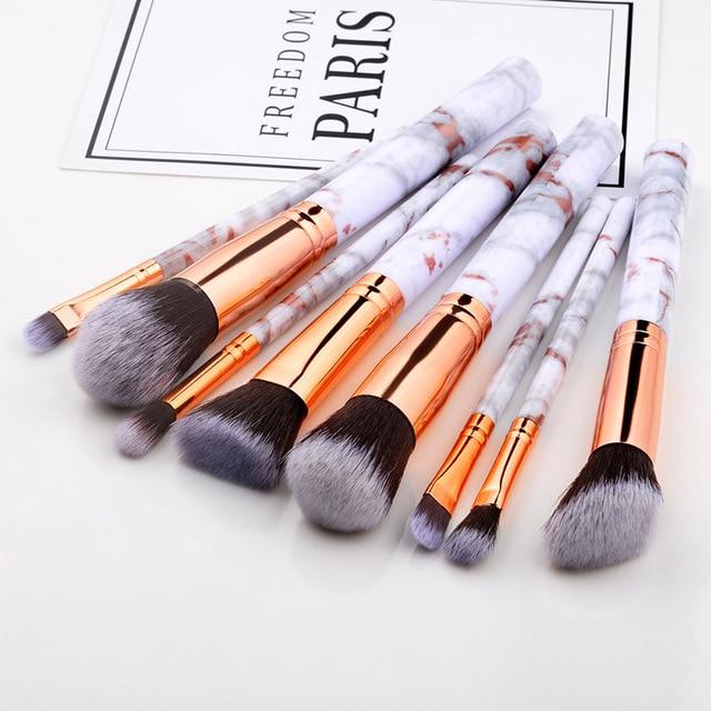 Fotina - Marble Pattern Professional Make-Up Brushes