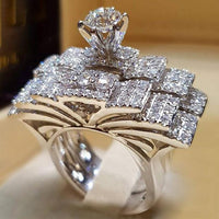Thumbnail for Elegant Engagement Wedding Ring Set