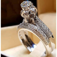 Thumbnail for Elegant Engagement Wedding Ring Set