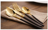 Thumbnail for Hemingway™ Black/Gold Silverware
