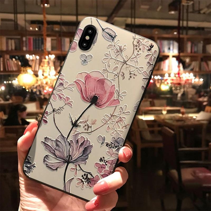 Vintage 3D Floral Phone Cover