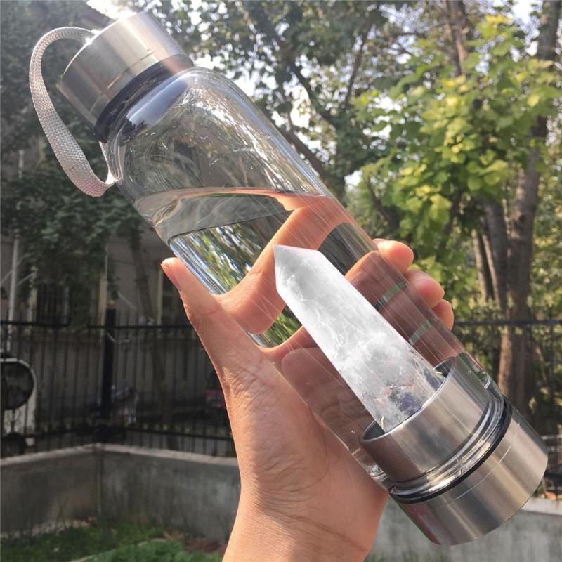 Indigo - Quartz Crystal Water Bottle