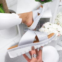 Thumbnail for Toe Corrector Comfy Platform Sandals