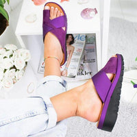 Thumbnail for Toe Corrector Comfy Platform Sandals