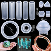 Thumbnail for DIY Crystal Glue Jewelry Mold 83 Pcs Set