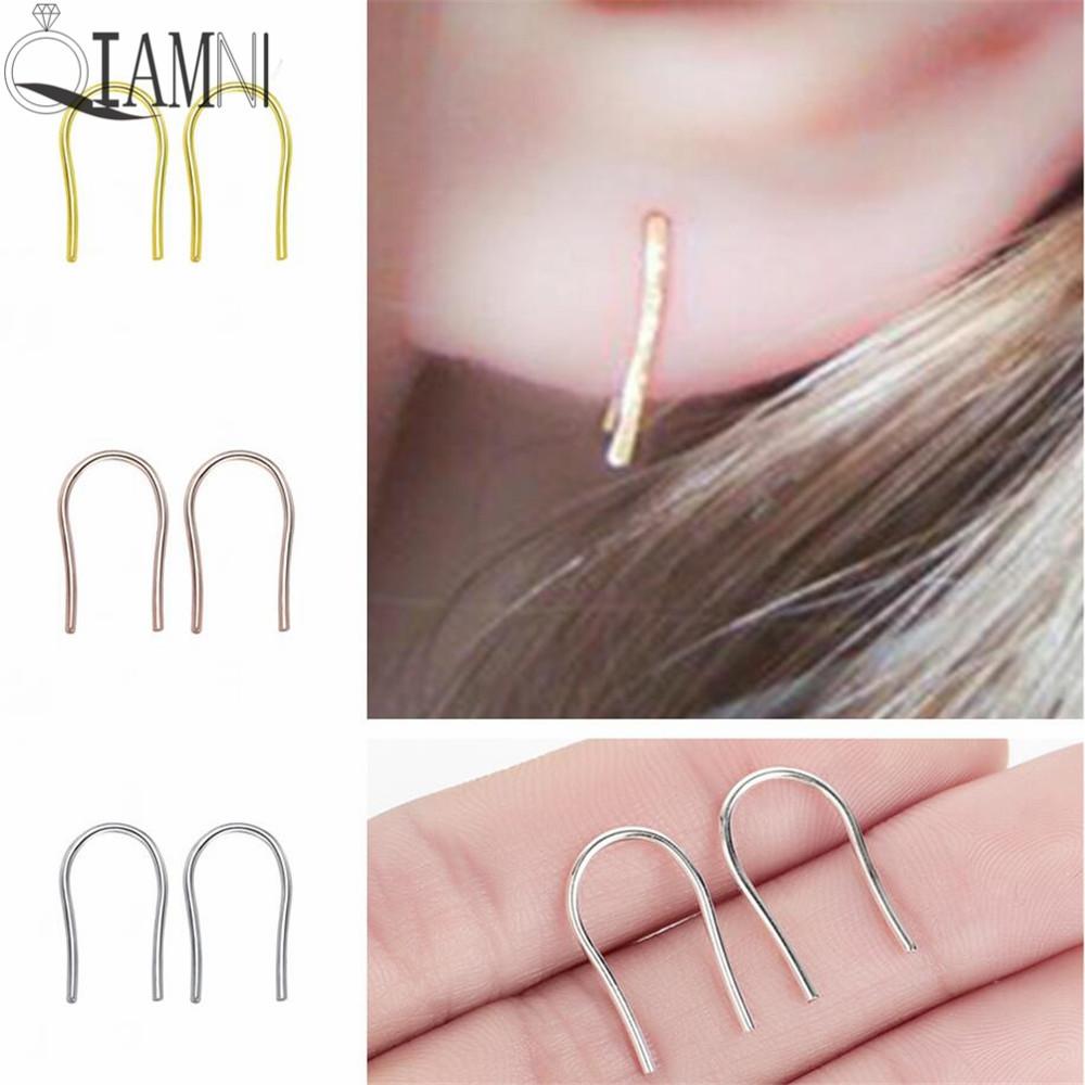Horseshoe Loop Through Earrings