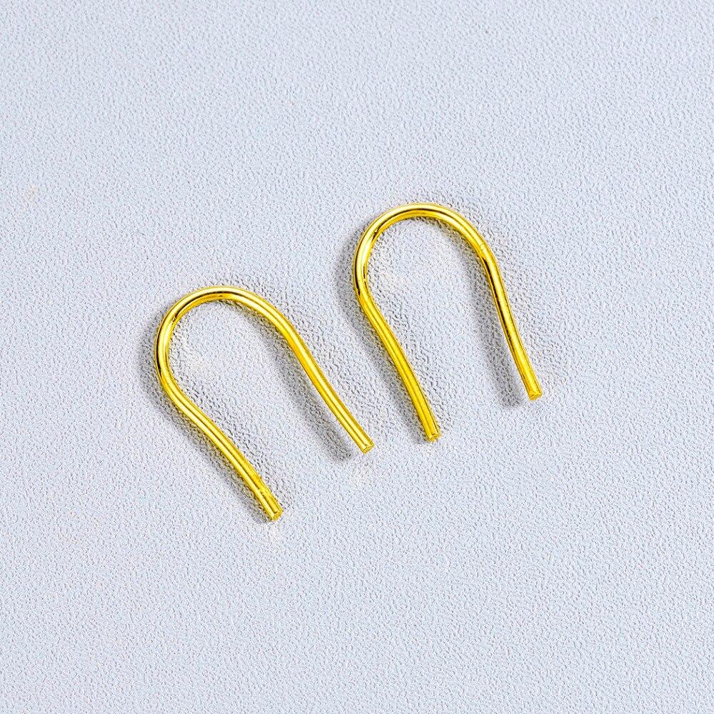 Horseshoe Loop Through Earrings