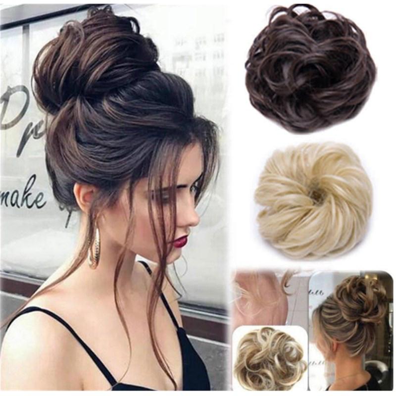 Messy Bun Fake Hair Scrunchie