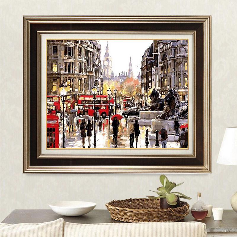 Rainy Day in London - Van-Go Paint-By-Number Kit