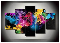 Thumbnail for 5 Piece Rainbow Hibiscus Flowers - GemPaint™ Kit
