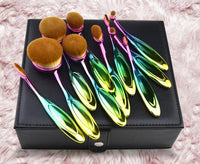 Thumbnail for Rainbow Makeup Brushes - 10 Piece Set
