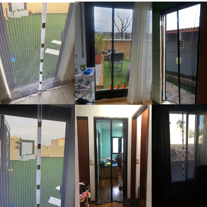 Magnetic Mesh Insect Screen Door