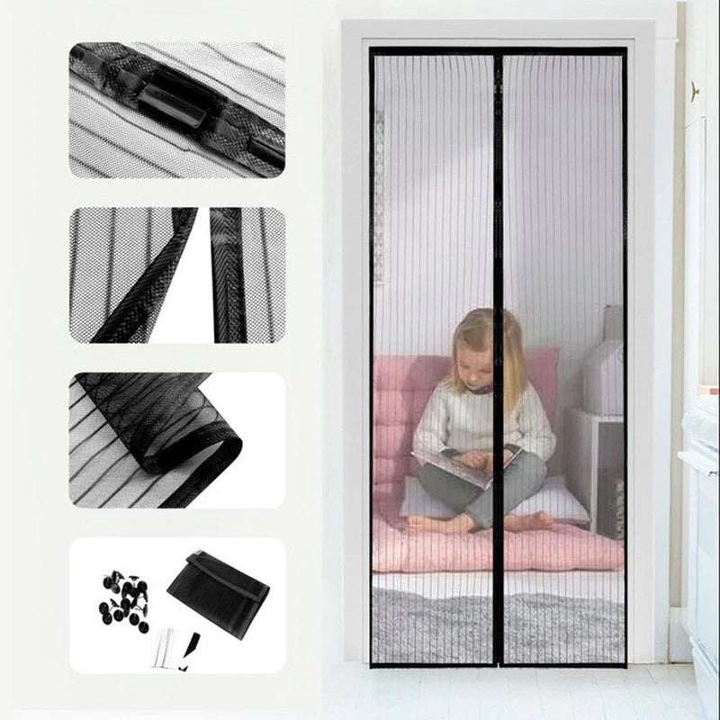 Magnetic Mesh Insect Screen Door