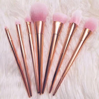 Thumbnail for Rose Gold Contour Makeup Brushes - 7 Piece Set
