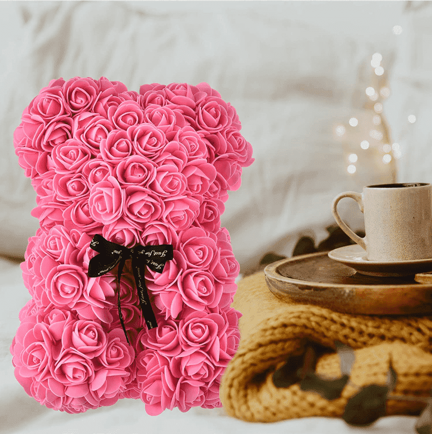 Rose Flowers Teddy Bear PeekWise