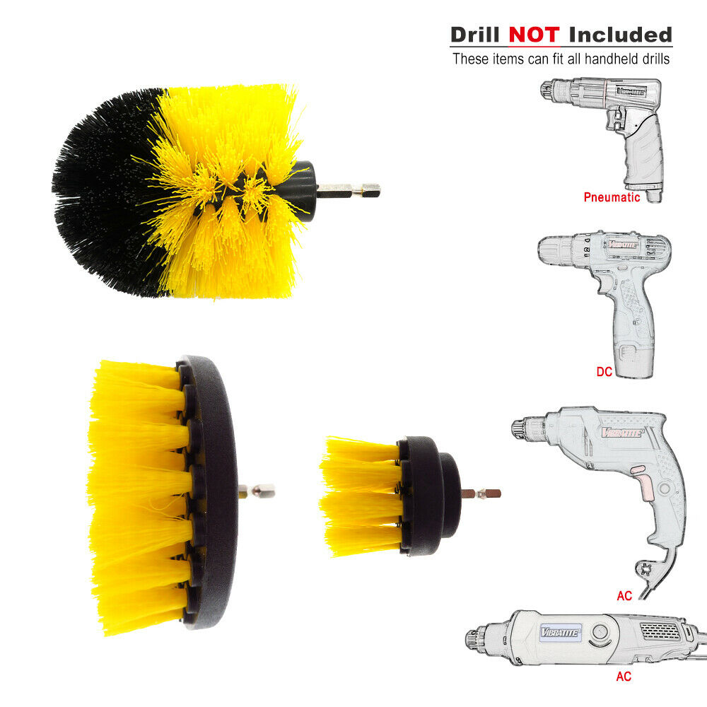 3 Size Nylon Power Drill Brush