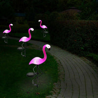 Thumbnail for Solar Powered Flamingo Lawn Lamp