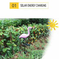 Thumbnail for Solar Powered Flamingo Lawn Lamp