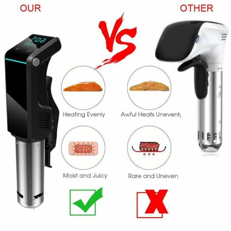 Digital Sous Vide Cooker Machine Precision Thermal Immersion Circulator w/ Timer