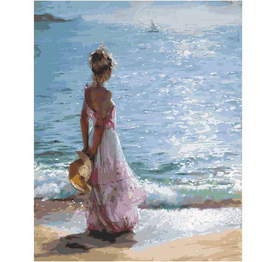 Waiting Patiently by the Sea - Van-Go Paint-By-Number Kit