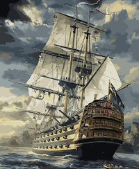 Thumbnail for Ship at Sea - Van-Go Paint-By-Number Kit