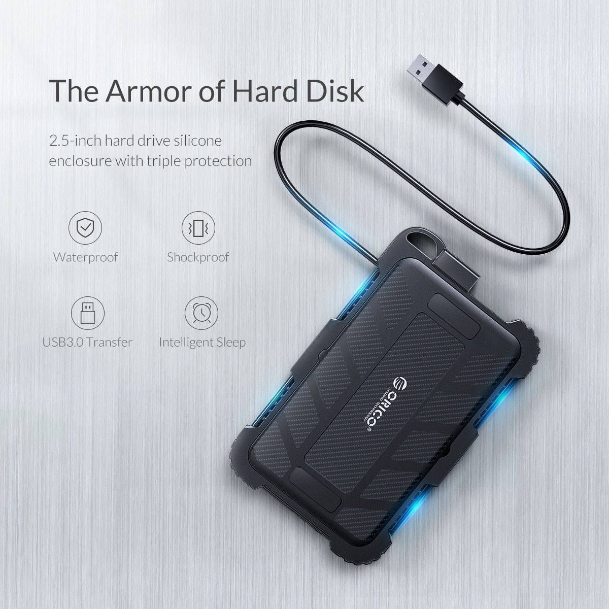 Shockproof 2.5" Hard Disk Enclosure