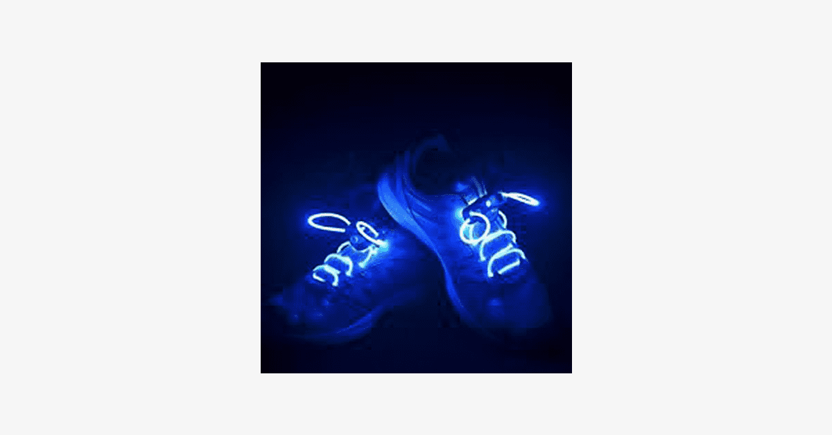 LED Waterproof Shoelaces - 3 Modes - Assorted Colors
