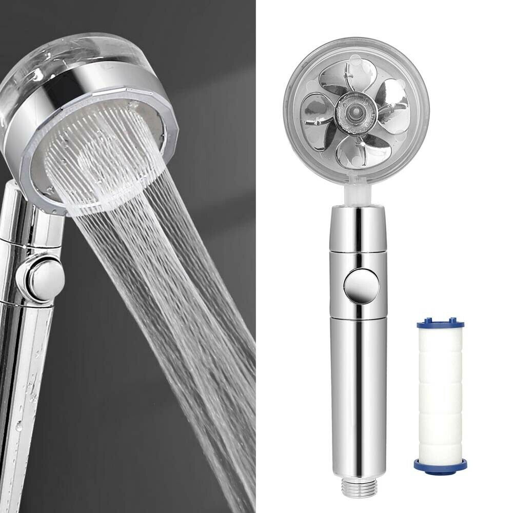 360 Degree Power Shower Head - Water Saving Rain Shower