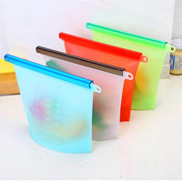 Thumbnail for Reusable Silicone Food Storage Bags