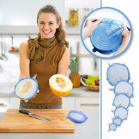 Thumbnail for Universal Silicone Stretch Lids 6 Pack