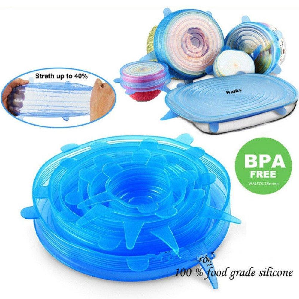 Universal Silicone Stretch Lids 6 Pack