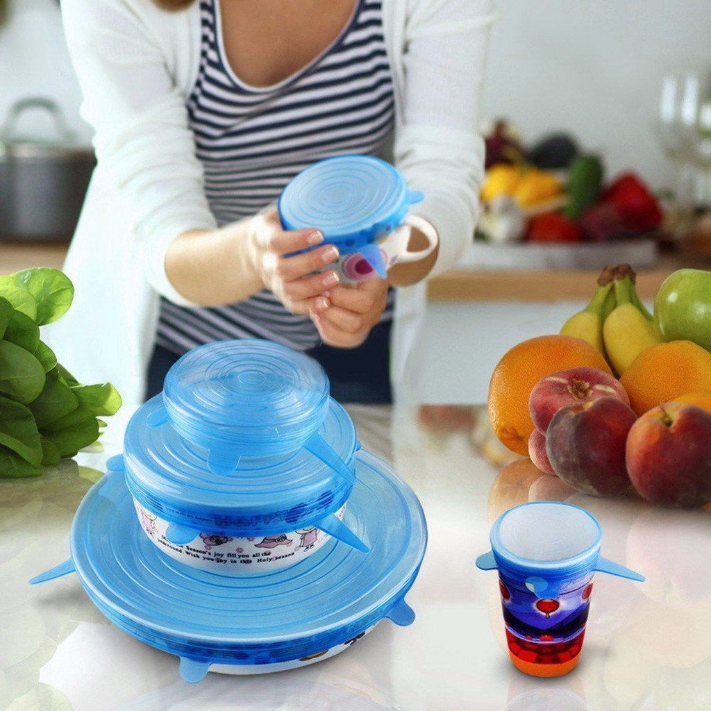 Universal Silicone Stretch Lids 6 Pack