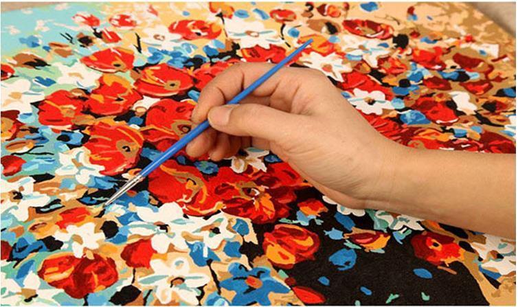 Joyful Snowman Family - Van-Go Paint-By-Number Kit