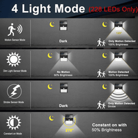 Thumbnail for Motion Sensor Solar Powered 100 Led Lights