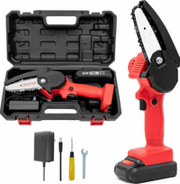 Thumbnail for 550W 21V Electric Cordless Chain Saw One-Hand Saw Wood Cutter w/ Battery&Charger