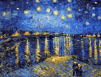 Thumbnail for Starry Night Sky Rhone River - Van-Go Paint-By-Number Kit
