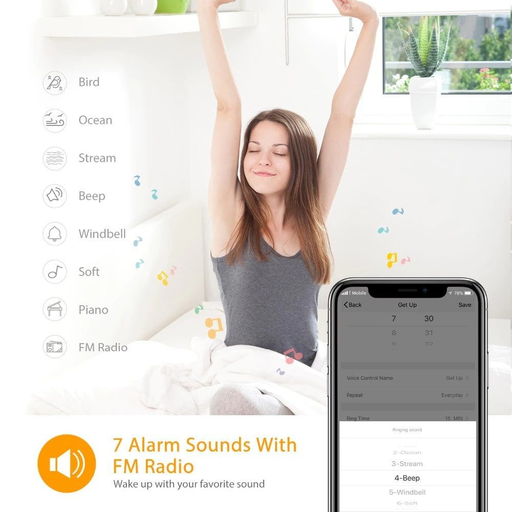 Sunrise Alarm Clock PeekWise