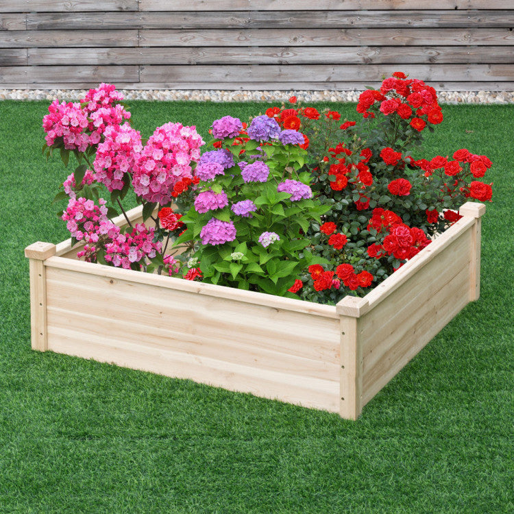 Wooden Square Garden Bed