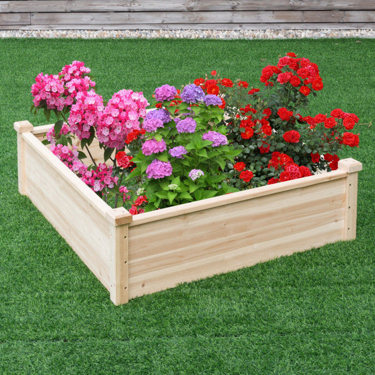 Wooden Square Garden Bed