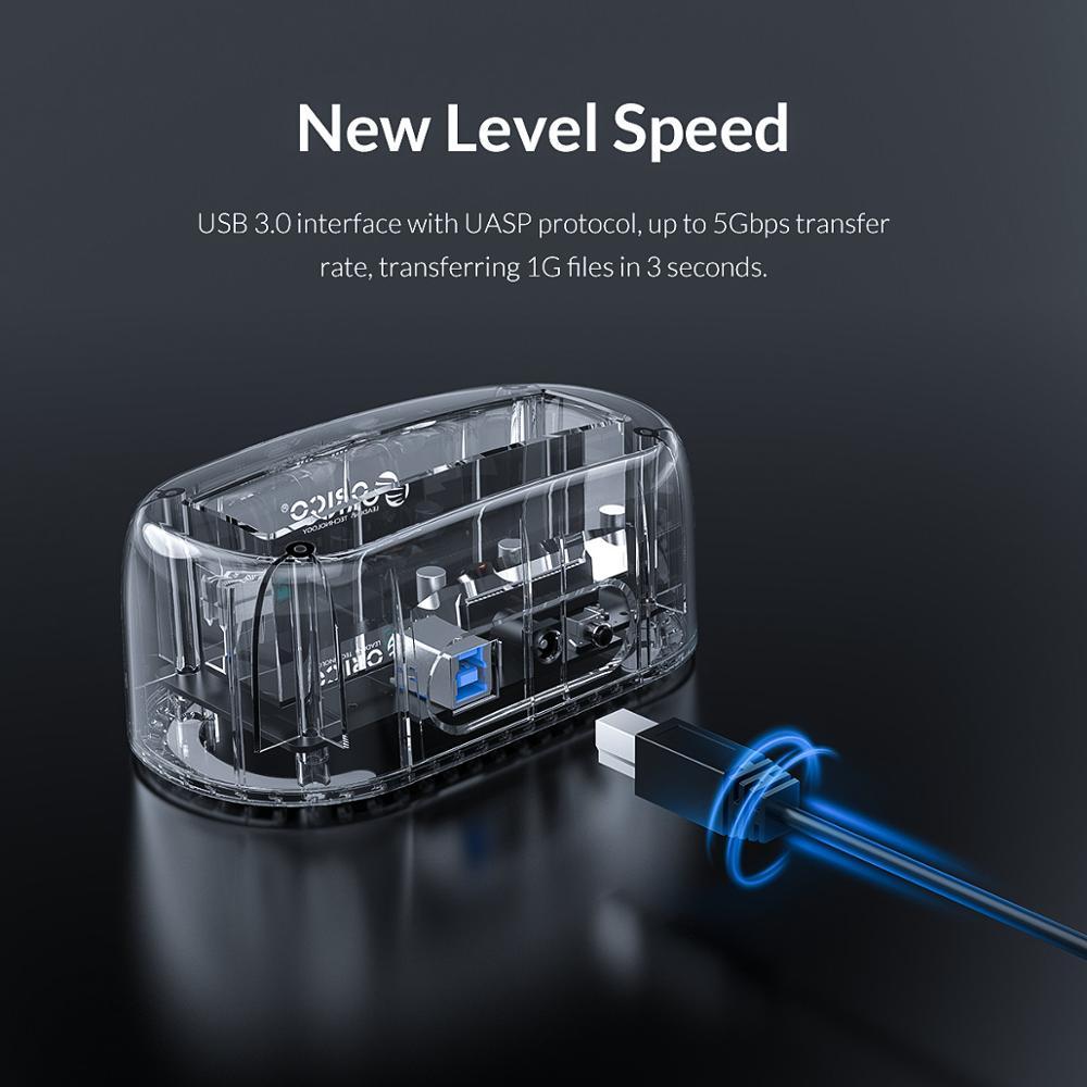 Transparent SATA HDD Docking Station