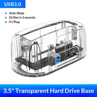 Thumbnail for Transparent SATA HDD Docking Station