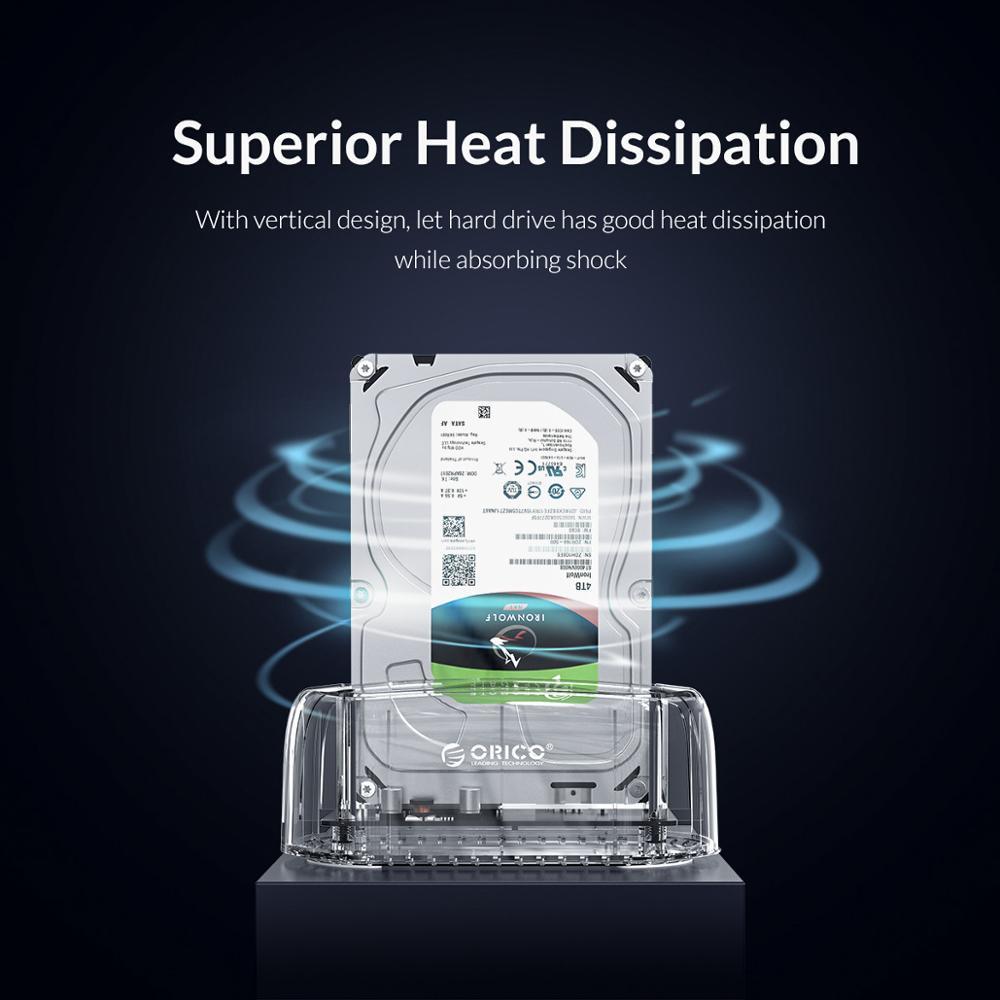 Transparent SATA HDD Docking Station