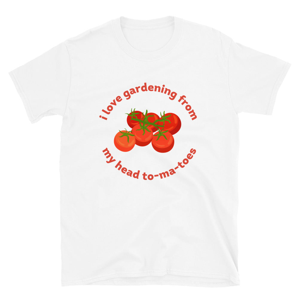 Gardening From My Head Tomatoes - Premium T-Shirt