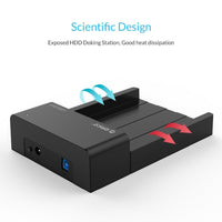 Thumbnail for USB 3.0 to SATA Hard Drive Lay-Flat Docking Station