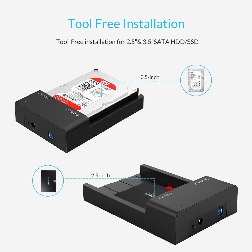 USB 3.0 to SATA Hard Drive Lay-Flat Docking Station