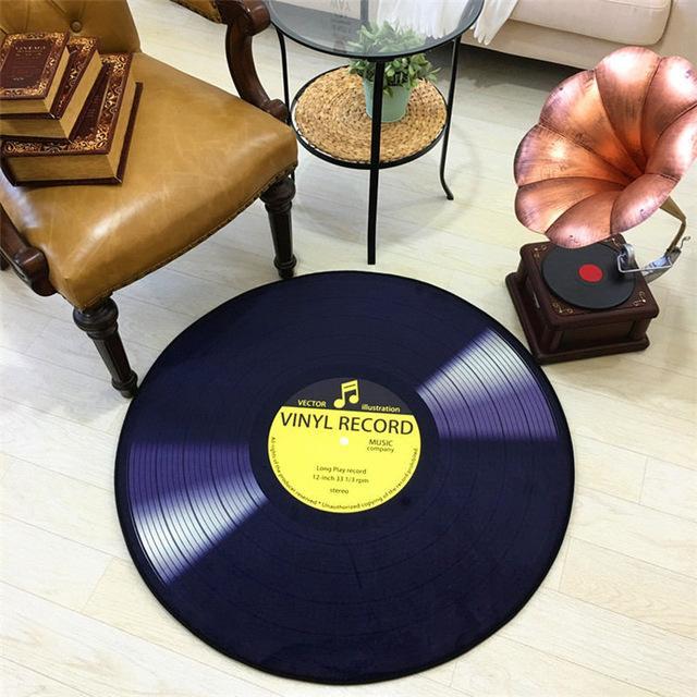 Decorative Vinyl Record Rug PeekWise